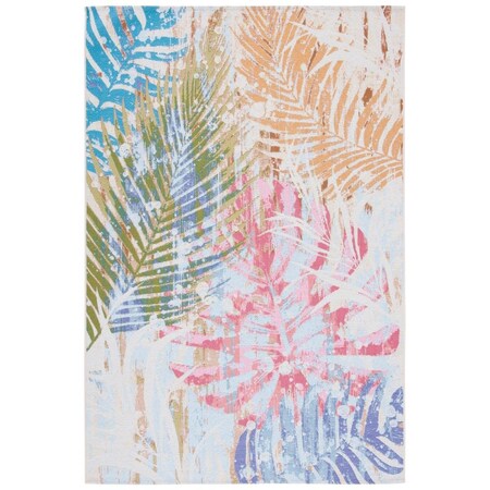 Safavieh 8 ft. x 10 ft.-5 in. Summer Coastal Rectangle Rug, Blue & Beige SMR487M-8